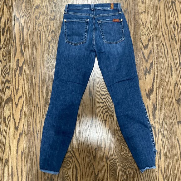 7 For All Mankind Jeans- The Ankle Skinny. Size 24 - Picture 4 of 4